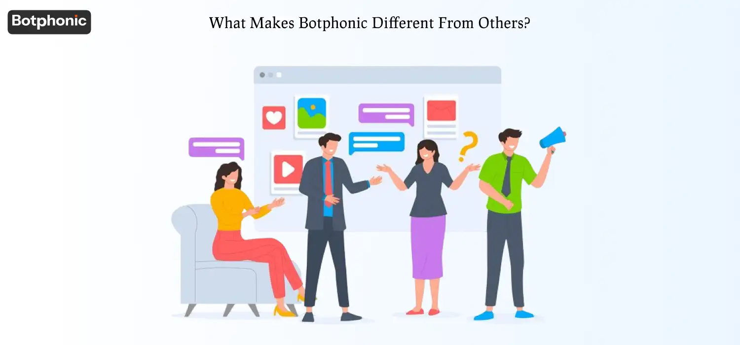 Simple title image reading “What Makes Botphonic Different From Others?” on a clean, modern corporate background.