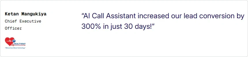 Healthray, Ketan M, CEO