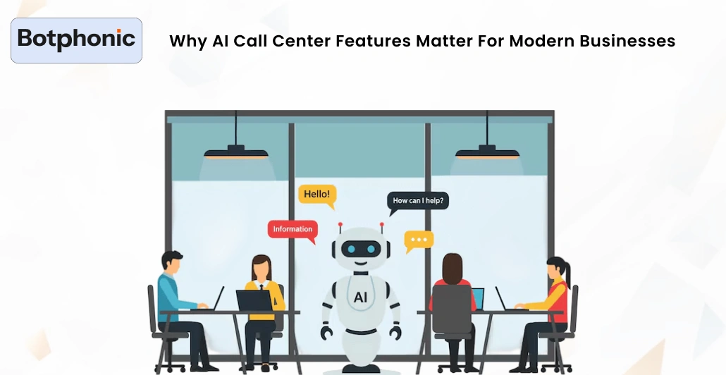 Why AI Call Center Features Matter For Modern Businesses Botphonic
