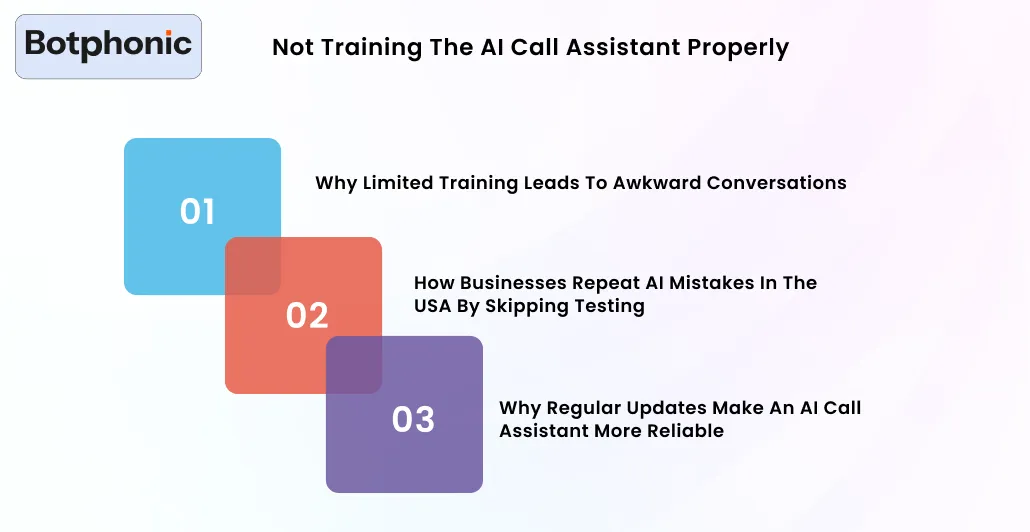 Not Training The AI Call Assistant Properly Botphonic