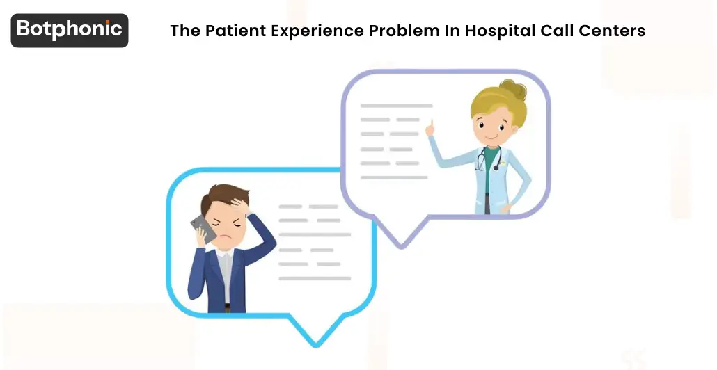 Patient waiting on hold during a hospital call center interaction