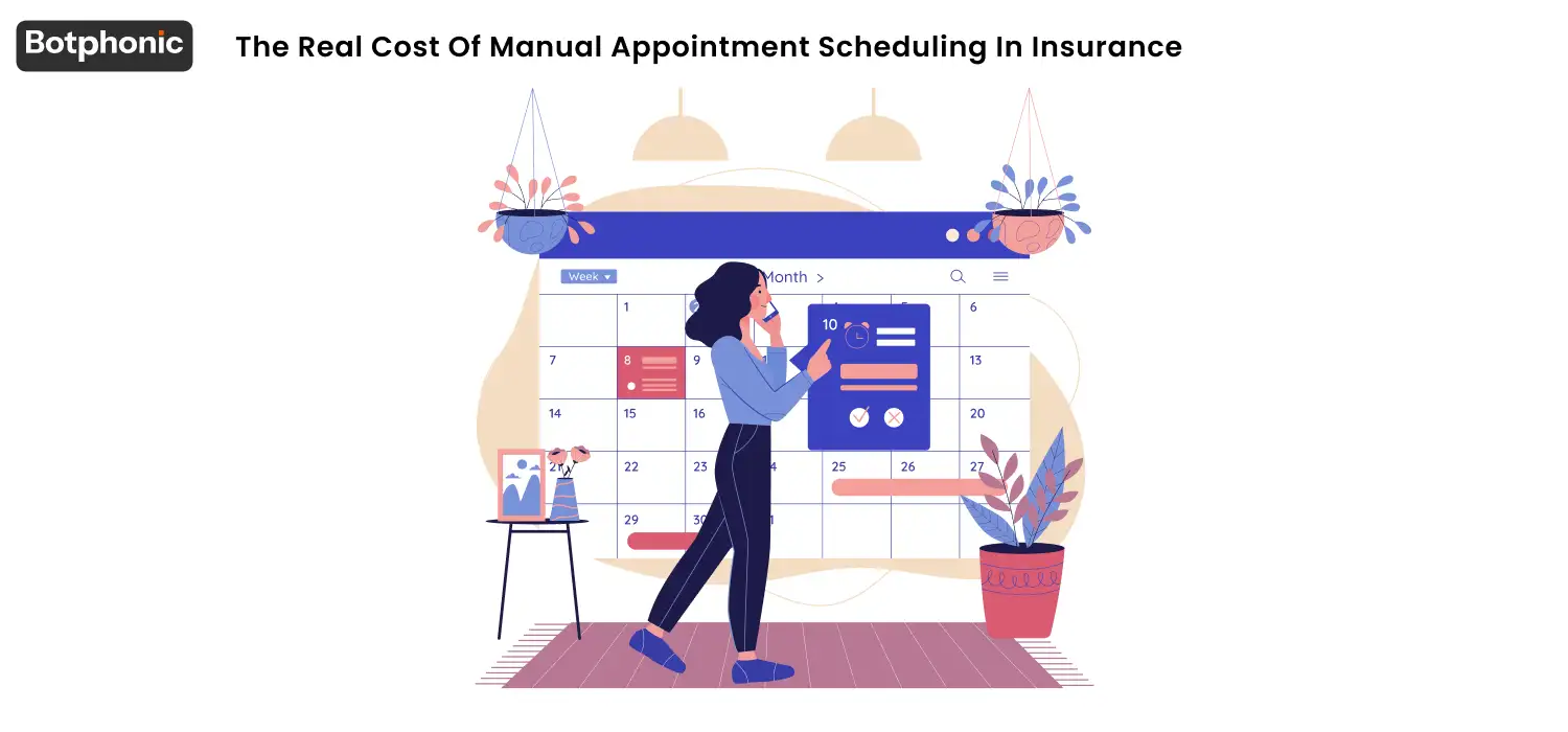 The Real Cost Of Manual Appointment Scheduling In Insurance Botphonic