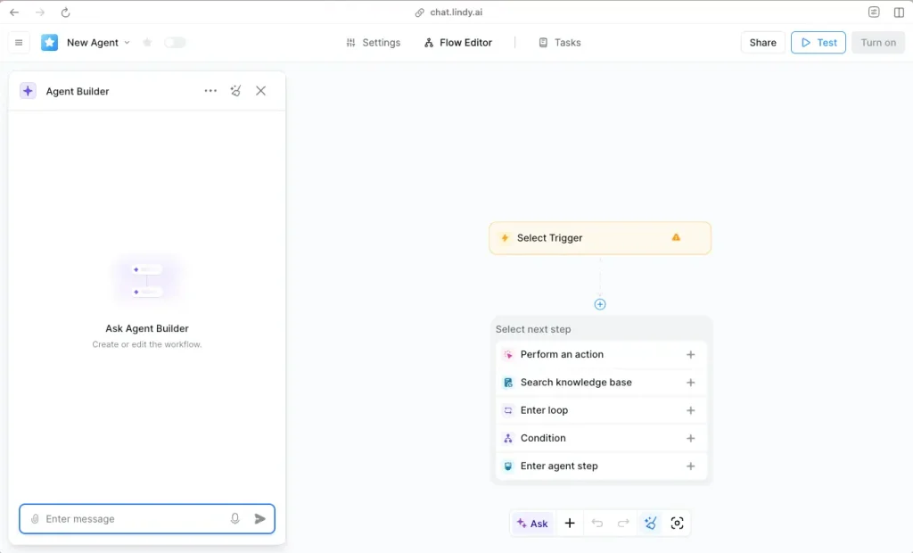 Lindy AI product interface