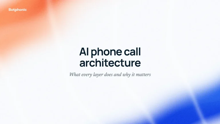 AI Phone Call Architecture: What Every Layer Does and Why It Matters