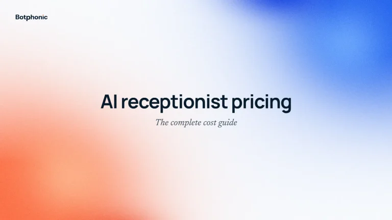 AI Receptionist Pricing & Cost: The Complete Guide for 2026