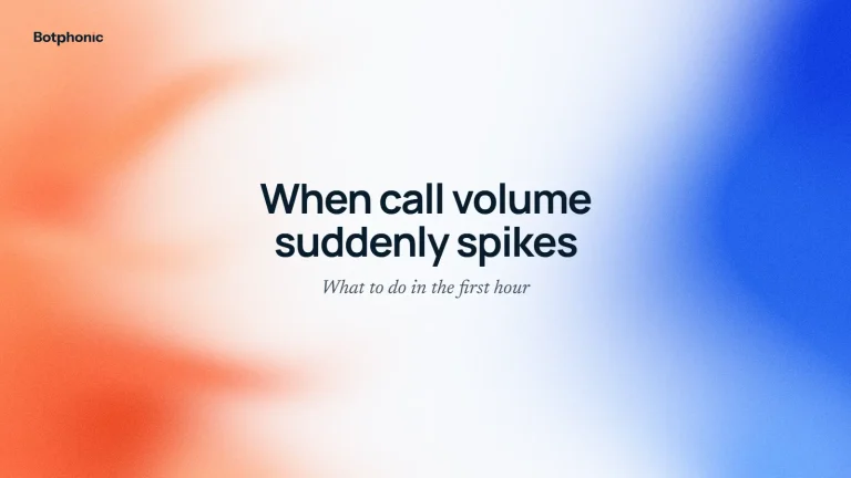 What to Do When Your Call Volume Suddenly Spikes