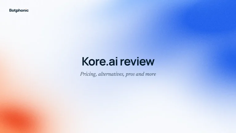 Everything About The Kore.ai Review (2026) : Pricing, Alternative, Pros, and More 