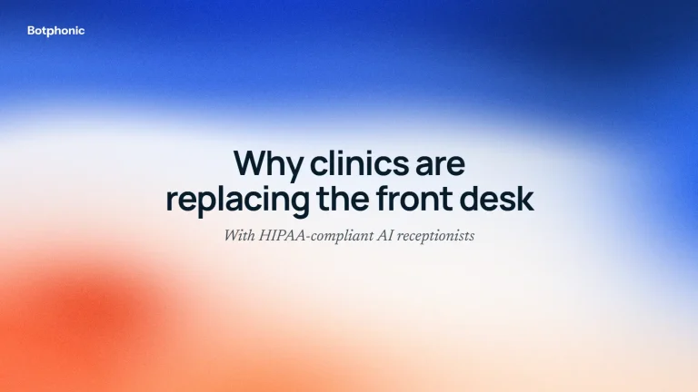 Why Clinics Are Replacing Traditional Front Desks with HIPAA-Compliant AI Receptionists