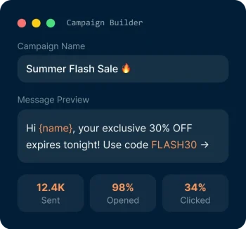 SMS Marketing Campaign Builder